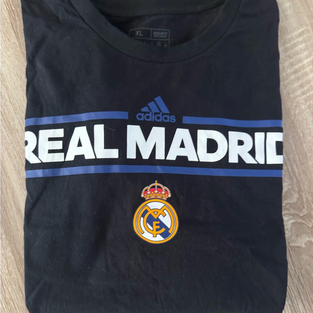 Adidas Real Madrid Black T-Shirt